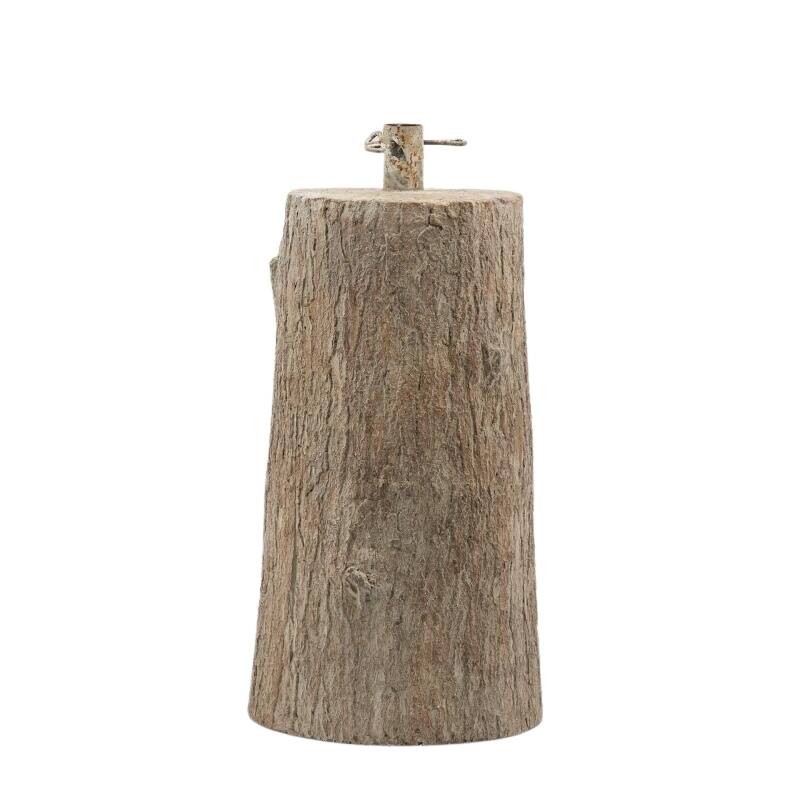 Base per Albero di Natale Tronco d'Albero H 55 cm in Resina Effetto Legno - EDG Enzo De Gasperi