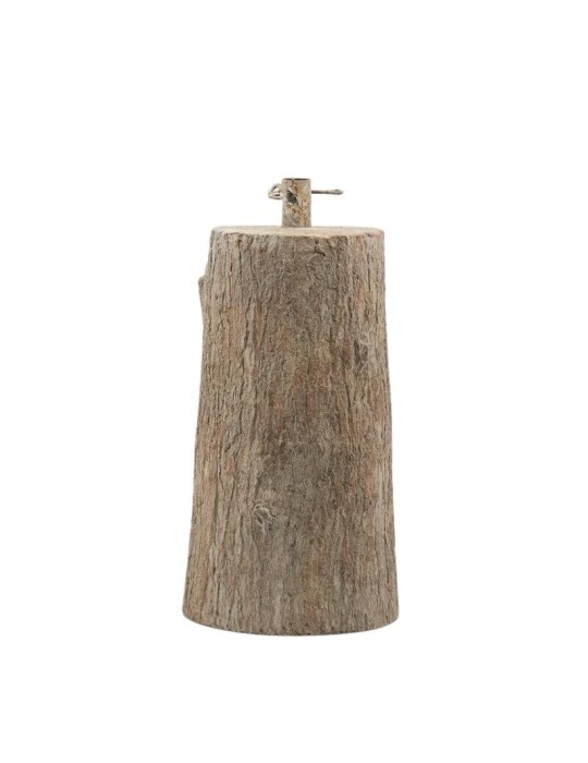 Base per Albero di Natale Tronco d'Albero H 55 cm in Resina Effetto Legno - EDG Enzo De Gasperi