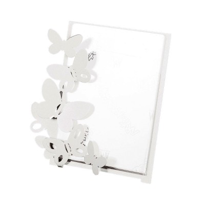 Arti e Mestieri - Portafoto Butterfly piccolo bianco