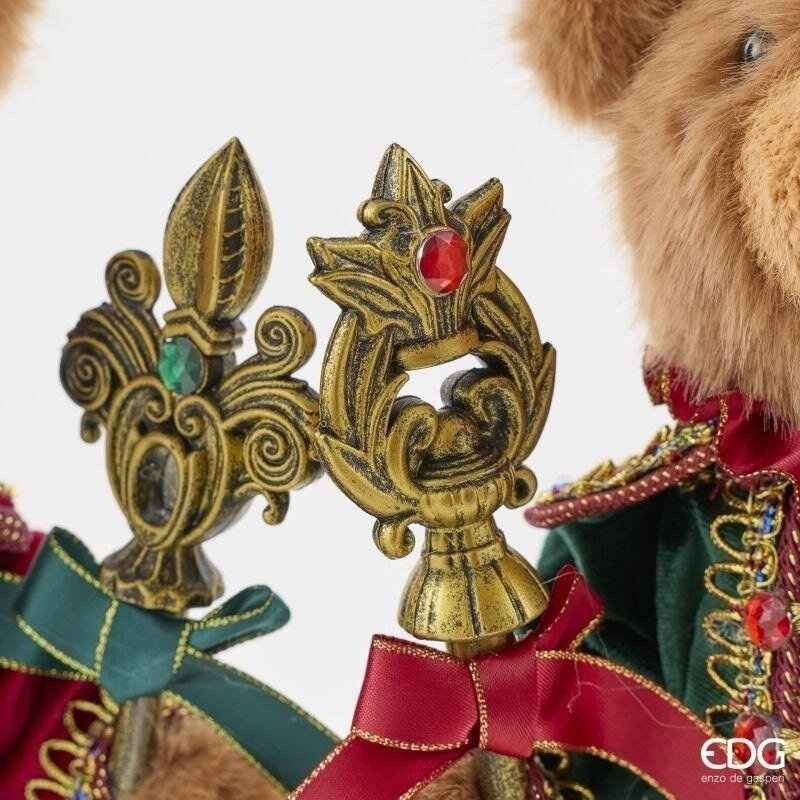 Schiaccianoci Soldatino Orso Natalizio H 40 cm...