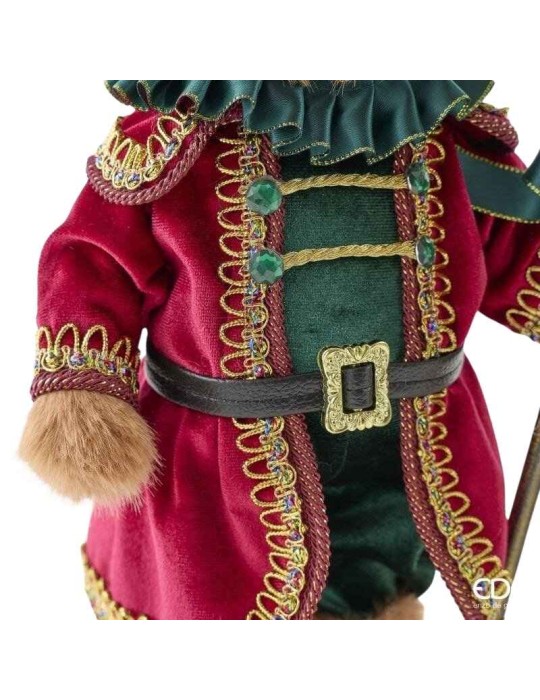 Schiaccianoci Soldatino Orso Natalizio H 40 cm...