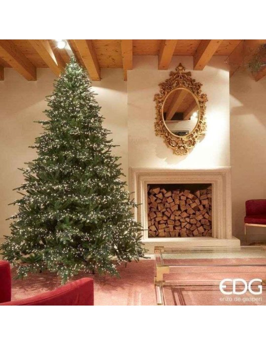 Albero di Natale Pino Spark Nature H 270 cm EDG Enzo De Gasperi con 8400 Mini LED Integrati