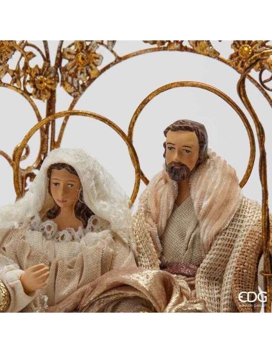 Natività Sacra Famiglia su Piedistallo con Arco...