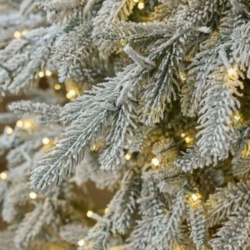 Albero di Natale Pino Cortina Innevato H 210 cm...