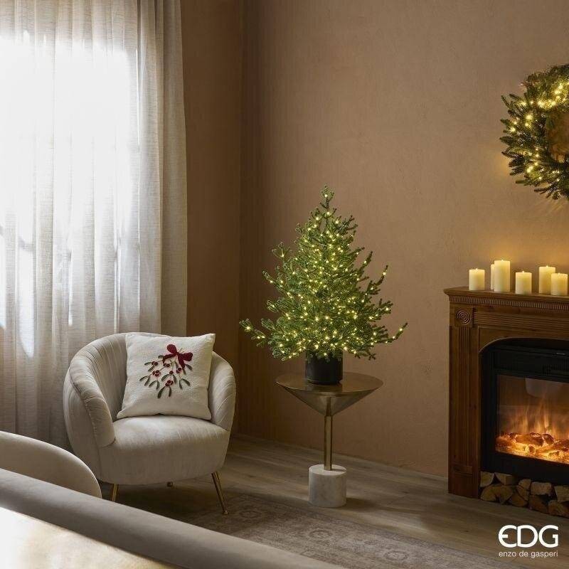Albero di Natale Pino Lucciole con Vaso Integrato H 90 cm 400 LED - EDG Enzo De Gasperi (IP44 - Ø 75 cm)