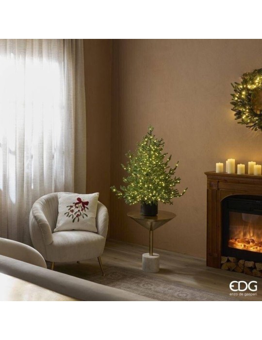 Albero di Natale Pino Lucciole con Vaso Integrato H 90 cm 400 LED - EDG Enzo De Gasperi (IP44 - Ø 75 cm)