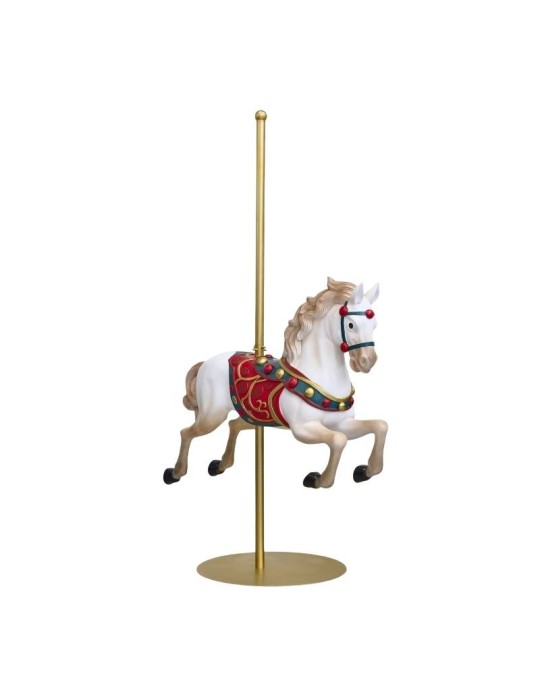EDG Albero Pino con Base Cavallo della Giostra H253 cm Green & Red – Enzo De Gasperi
