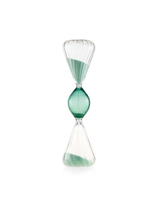 Clessidra Decorativa con Pallina Verde Momentum Emò Italia – Ø 7,3 x H 27 cm