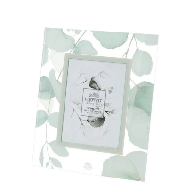 Cornice Portafoto in Vetro Botanic Bianco Hervit – 18 x...