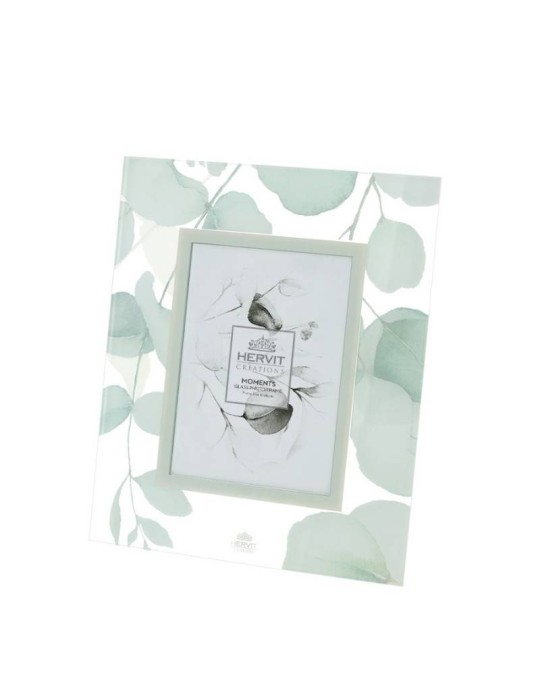 Cornice Portafoto in Vetro Botanic Bianco Hervit – 18 x 22 cm
