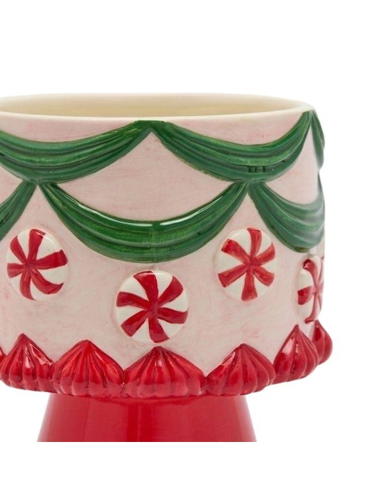 Vaso in Ceramica a Caramella con Supporto EDG...