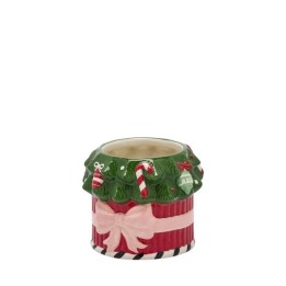 EDG Vaso Albero e Fiocco in ceramica alto 14 cm