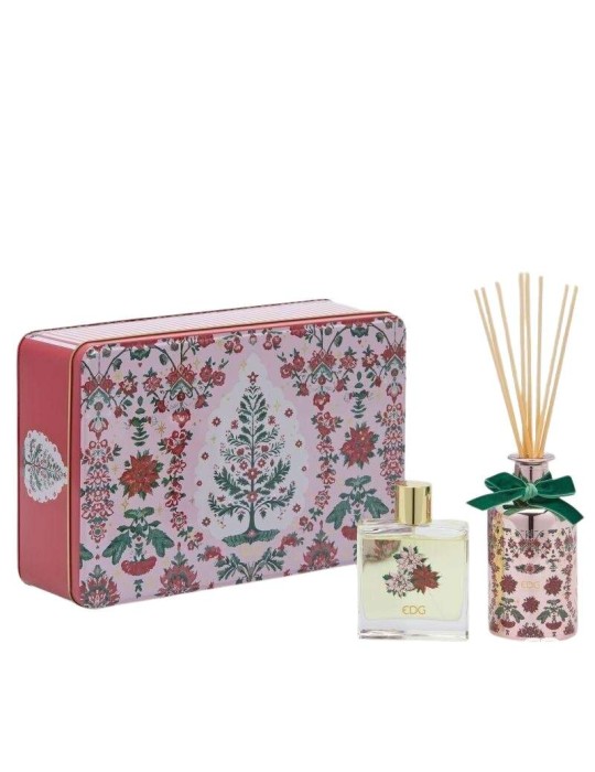Cofanetto Regalo Magico di Natale con Diffusore 200 ml e Spray Ambiente 100 ml Oud – EDG Enzo De Gasperi