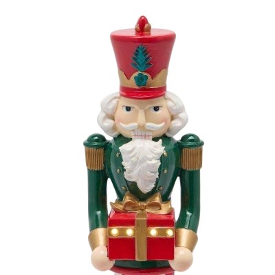 Soldatino Schiaccianoci Natalizio con Pacco Regalo... 2