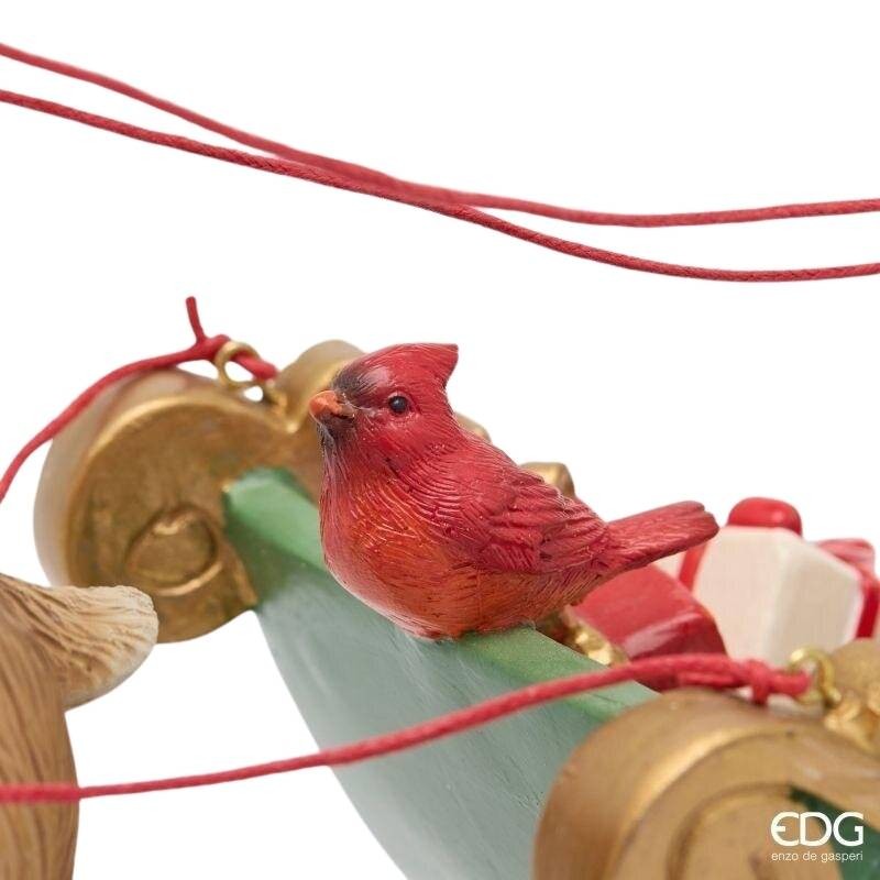 Babbo Natale con Slitta, Renna e Luci LED EDG...