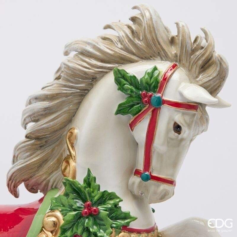 Cavallo a Dondolo Natalizio con Giocattoli e...