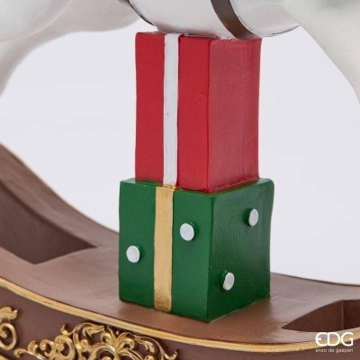 Cavallo a Dondolo Natalizio con Albero di Bacche e Pacchi... 2