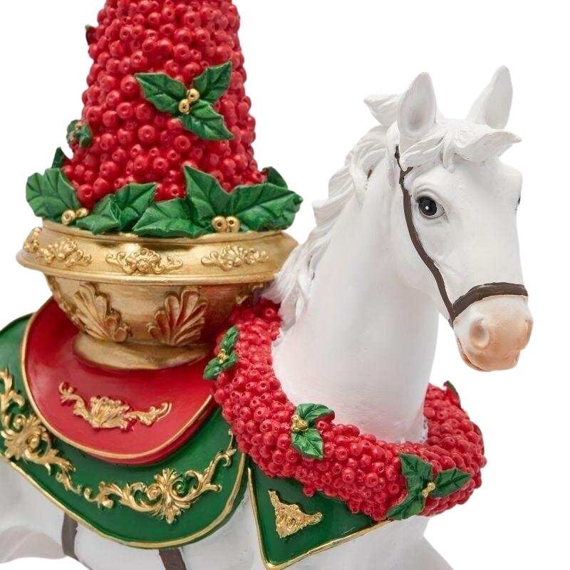 Cavallo a Dondolo Natalizio con Albero di...