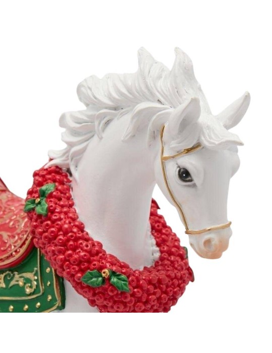 Cavallo a Dondolo Natalizio EDG in Poliresina...