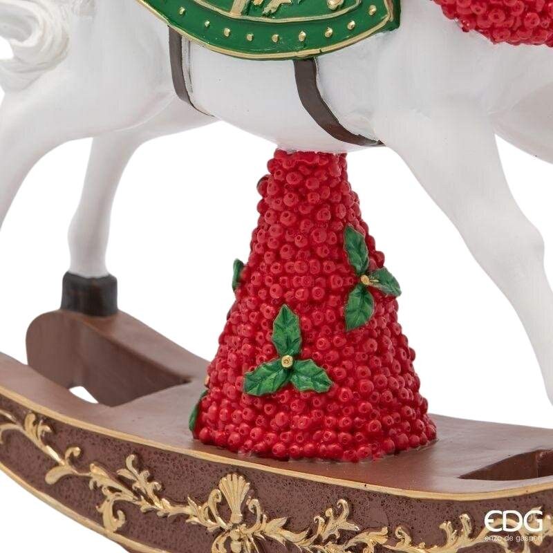 Cavallo a Dondolo Natalizio EDG in Poliresina...