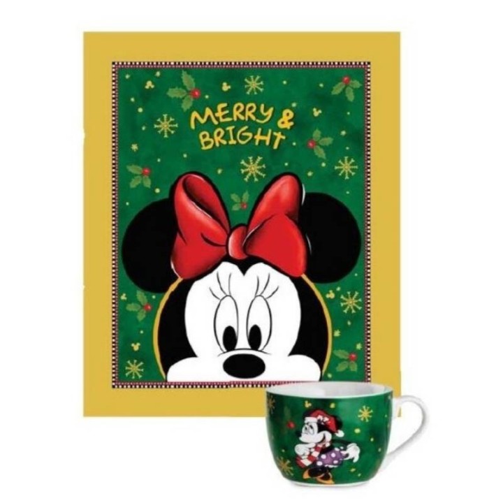 Egan Set Minnie con plaid 130 × 160 cm e tazza da 520 ml