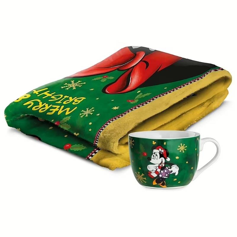 Set Regalo Natale Minnie Egan: Plaid Morbido...