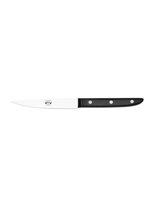 Coltellerie Berti – Coltello Spelucchino Nero da Cucina 11,5 cm (Collezione Alta Industria Laboratorio 01)