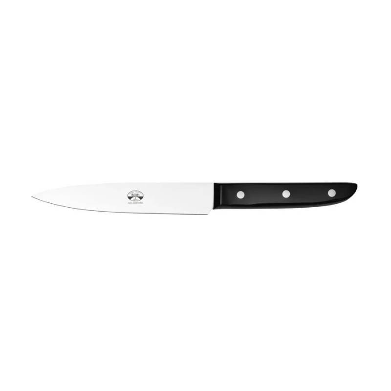 Coltellerie Berti – Coltello Verdura Nero con Lama da 16,5 cm (Collezione Alta Industria Laboratorio 01)