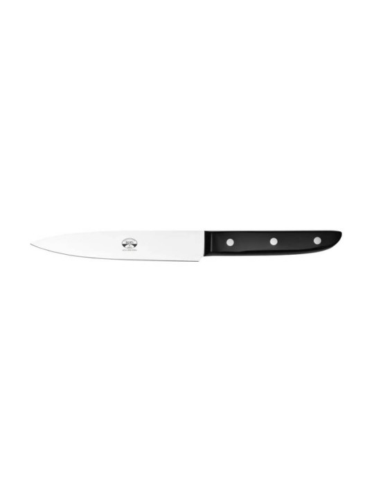 Coltellerie Berti – Coltello Verdura Nero con Lama da 16,5 cm (Collezione Alta Industria Laboratorio 01)