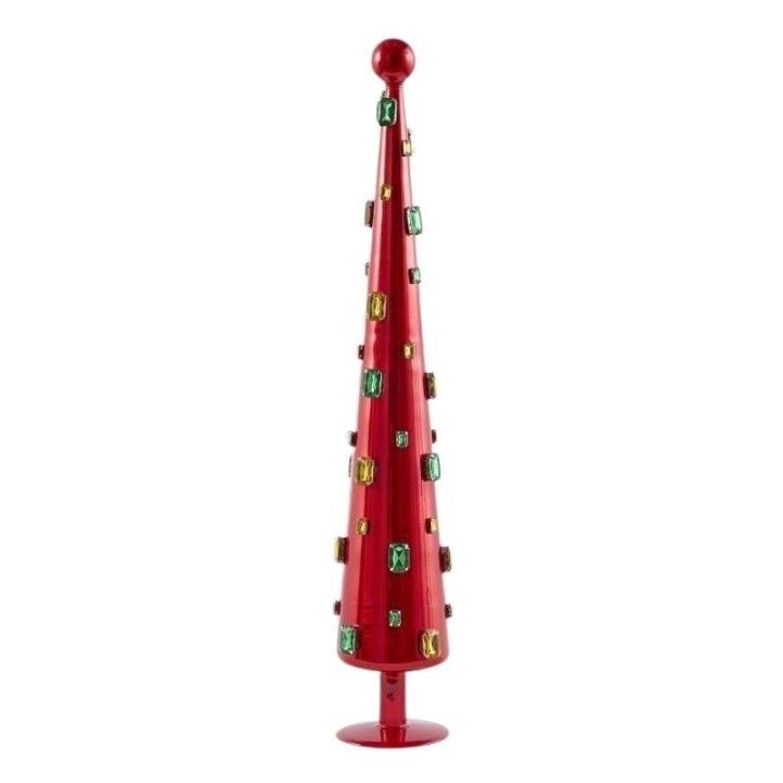 EDG Abete rosso lucido con pietre colorate alto 61 cm