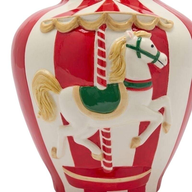 Vaso Anfora in Ceramica con Cavallo da Giostra...