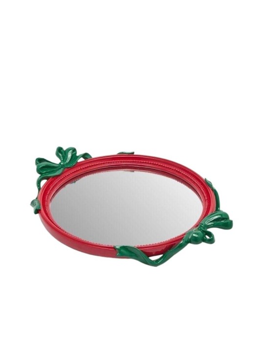 Vassoio Decorativo Ovale con Cornice a Fiocchi 37 cm Red Mix – EDG Enzo De Gasperi