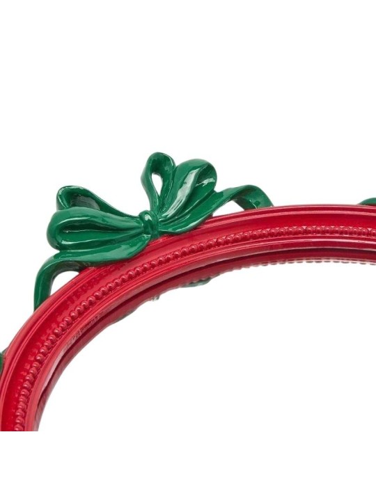 Vassoio Decorativo Ovale con Fiocchi 51 cm Red...