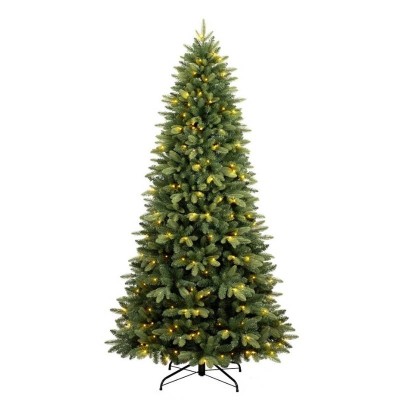 Albero di Natale Slim Utah H 240 cm con 500 Micro LED...