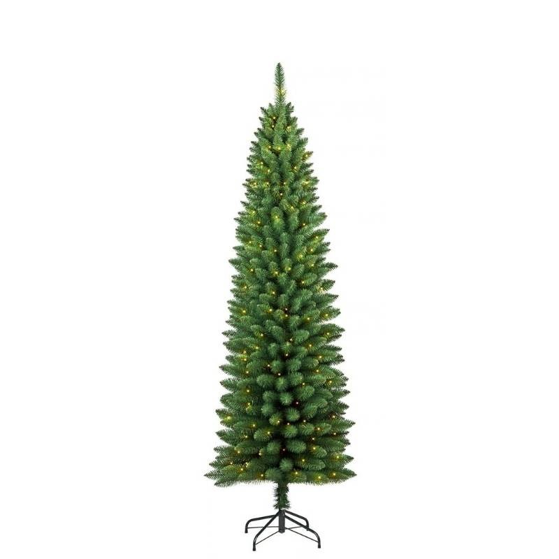 Albero di Natale Slim Pencil Silvestre H 210 cm con 350 Micro LED Integrati – Flora