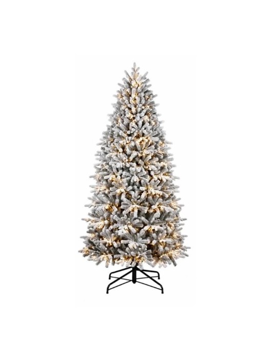 Albero di Natale Innevato Paris H 180 cm con 2200 Micro LED Integrati – Flora