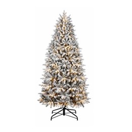 Flora Albero innevato Parco Floccato 210 cm 3.200 LED