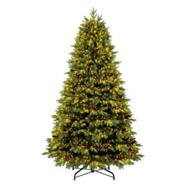 Flora Albero di Natale Green con pigne 240 cm 9.000 LED
