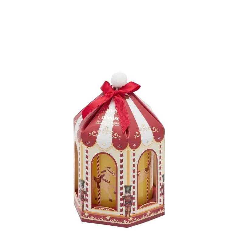 Candela Profumata Magic Carousel al Sidro di Mele e Miele H 9 cm D 8 cm – EDG Enzo De Gasperi