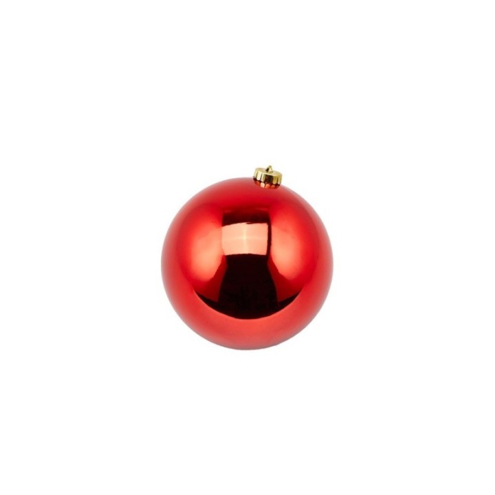 EDG Pallina di Natale Poly rosso lucido in plastica Ø 15 cm