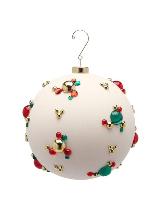Sfera di Vetro Bianca con Bolle Gioiello EDG Enzo De Gasperi Ø 15 cm