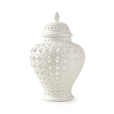 Hervit - Potiche porcellana traforata 40x69cm