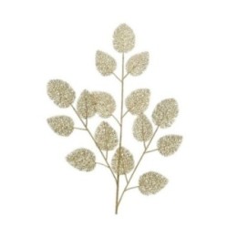 Kaemingk Ramo foglie filigranate oro champagne 88 cm