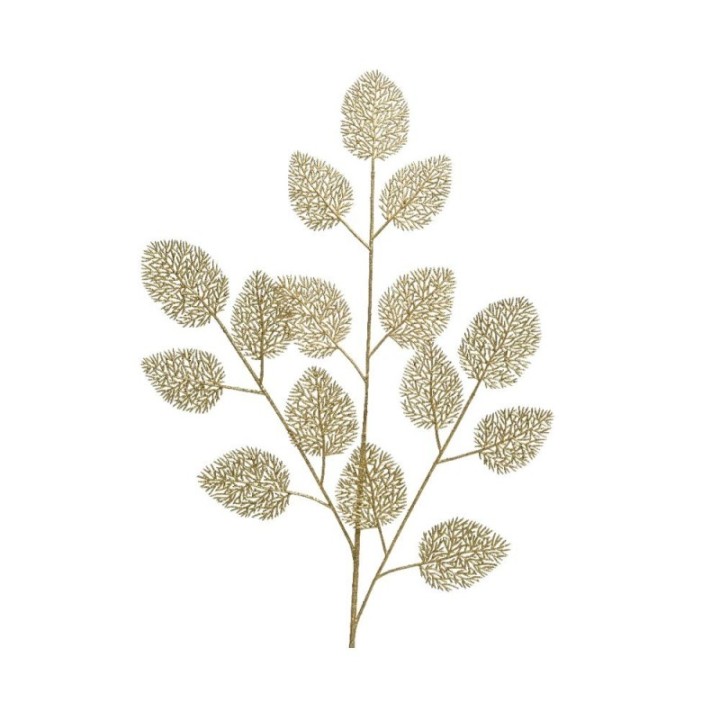 Kaemingk Ramo foglie filigranate oro champagne 88 cm