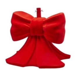 EDG Base a fiocco per albero velluto rosso alta 57 cm