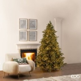 EDG Albero di Natale Pino Argentato 210 cm 4.000 LED
