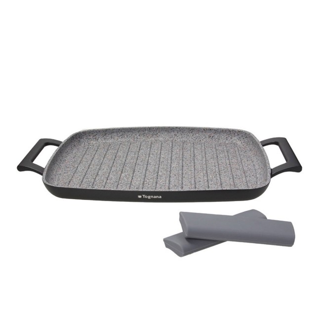 Tognana - Grill rettangolare Ambiziosa 2m 37x28 cm + presine Tognana - Grill rettangolare Ambiziosa 2m 37x28 cm + presine