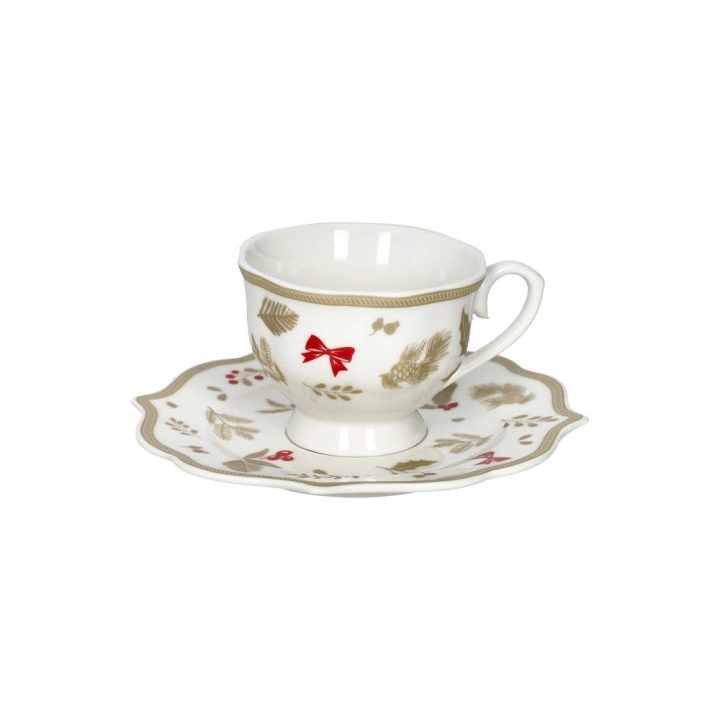 Brandani Tazzine caffè Treschic set 2 pezzi in new bone china dettaglio