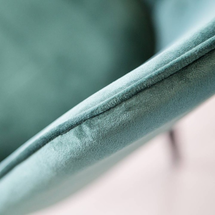 Novità Home Sedia in velluto verde