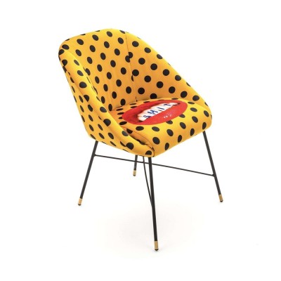 SEDIA IMBOTTITA "TOILETPAPER" Cm.60x63 h.78 - SHIT 2